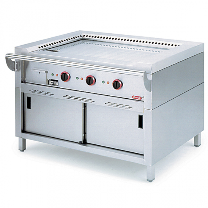 Elektro Teppanyaki auf geschlossenem Unterbau - 3 Zonen - Gastrohot